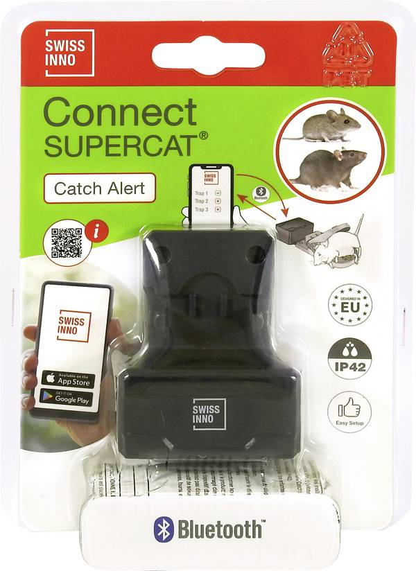 Swissinno Fangmelder Connect SuperCat Muizenval Functies: Lokstof  1 stuk(s)