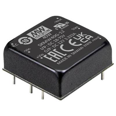 MEAN WELL SKMW40F-15 DC/DC-converter 16.5 V 40 W Aantal uitgangen: 1 x Inhoud 1 stuk(s)-0