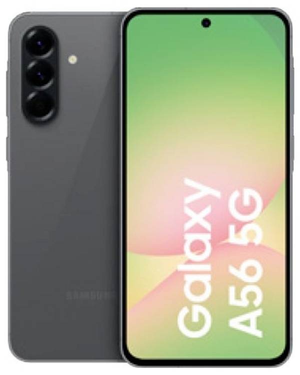 Samsung Galaxy A56 (EU) EU-versie  128 GB Grijs Energielabel B (A - G) 17 cm (6.7 inch) Smartphone