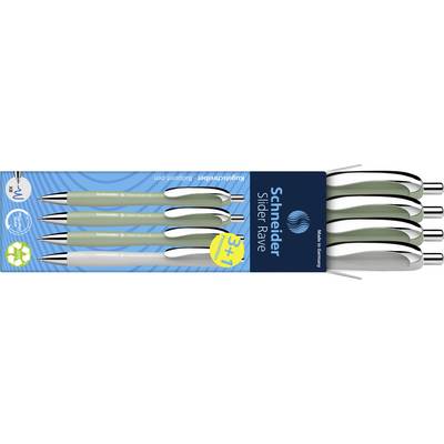 Schneider Schreibgeräte Slider Rave XB Trend 25, Box 4 Stück sortiert 132664 Balpen Kleur inkt: Blauw 4 stuk(s)-0