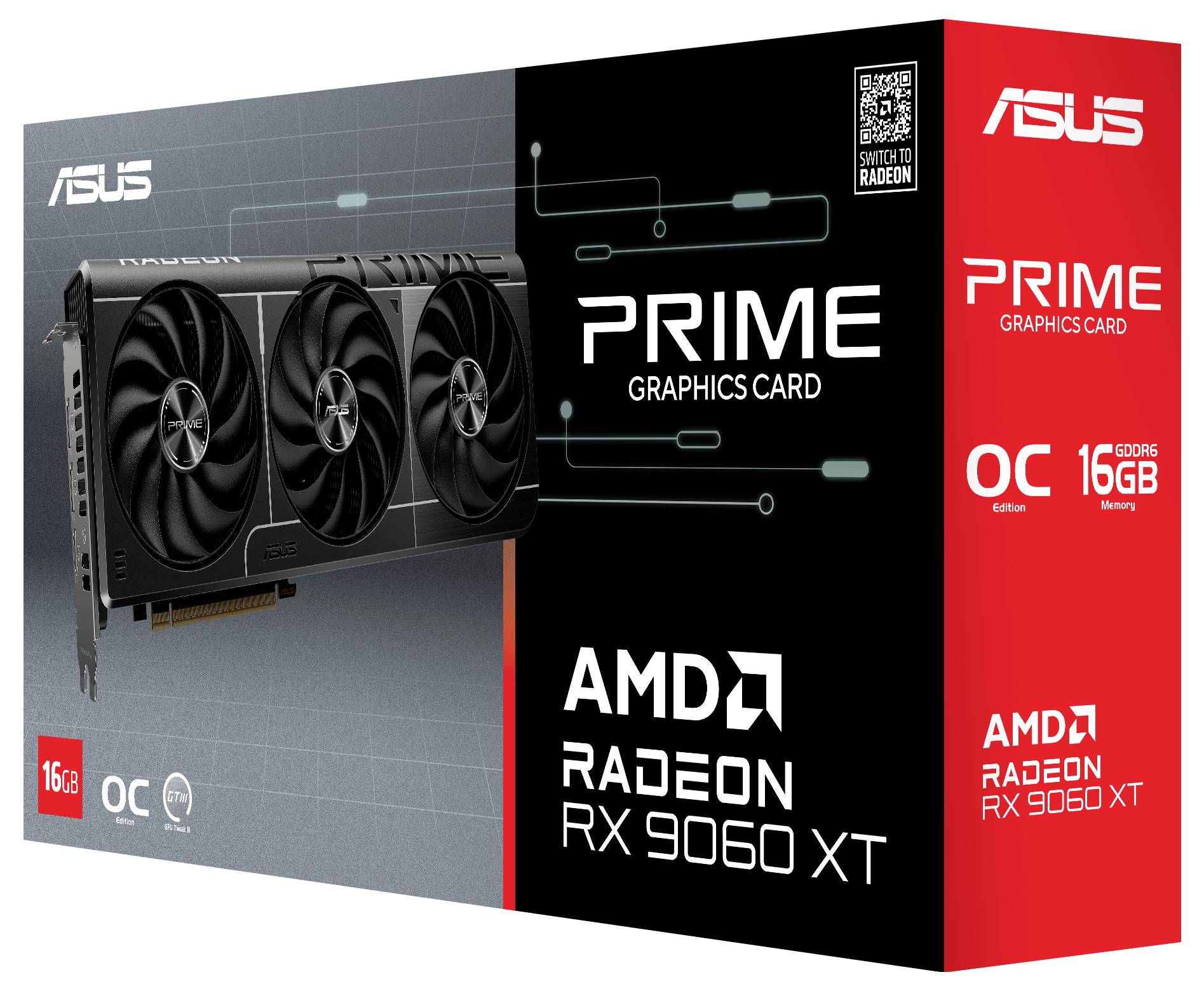Asus RX 9060 XT Videokaart Radeon RX 9060 XT 16 GB-8