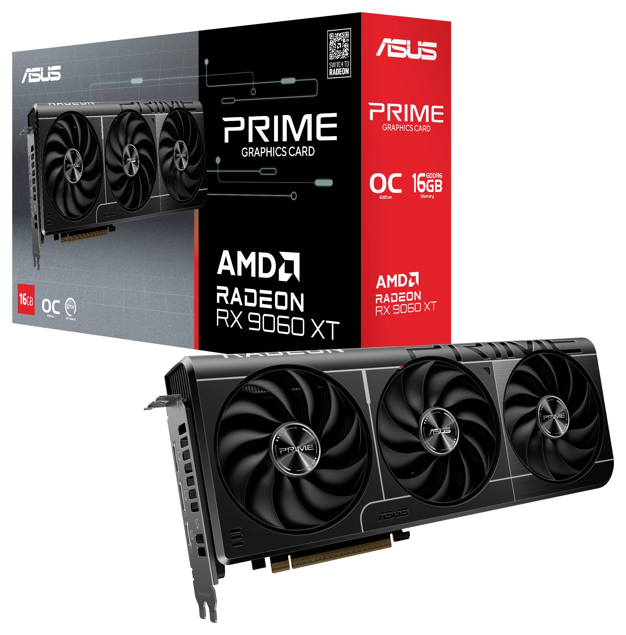 Asus RX 9060 XT Videokaart Radeon RX 9060 XT 16 GB-9