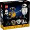 LEGO-set doos met Wall-E en Eve-personages van Disney, weergegeven met gedetailleerde productafbeeldingen en merklogo's.