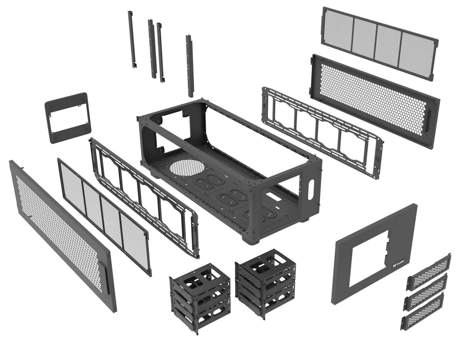 Thermaltake AX100 Black Desktop Sokkel Zwart-9