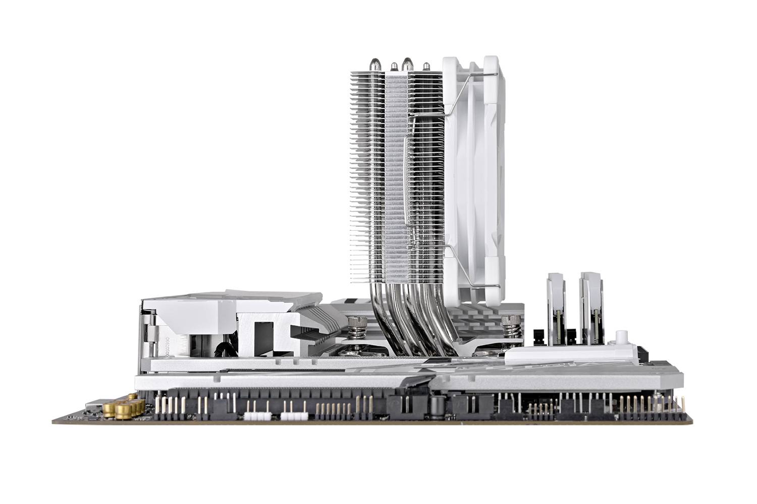 Thermaltake UX400 ARGB White Air cooler CPU-koellichaam met ventilator Intel LGA 1851, Intel LGA 1700, Intel LGA 1200, I-11