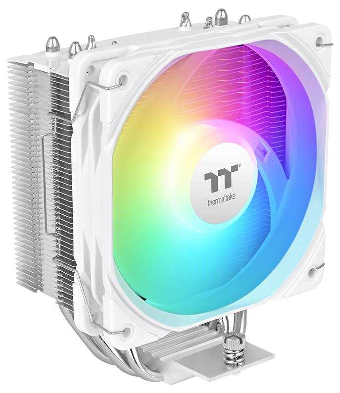 Thermaltake UX400 ARGB White Air cooler CPU-koellichaam met ventilator Intel LGA 1851, Intel LGA 1700, Intel LGA 1200, I-1