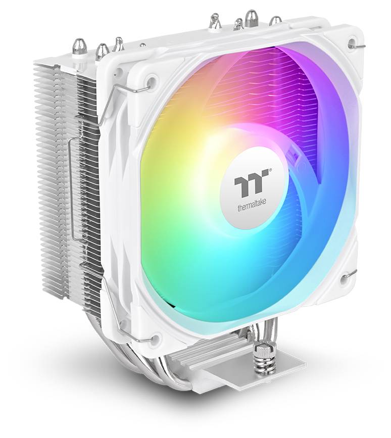 Thermaltake UX400 ARGB White Air cooler CPU-koellichaam met ventilator Intel LGA 1851, Intel LGA 1700, Intel LGA 1200, I-10