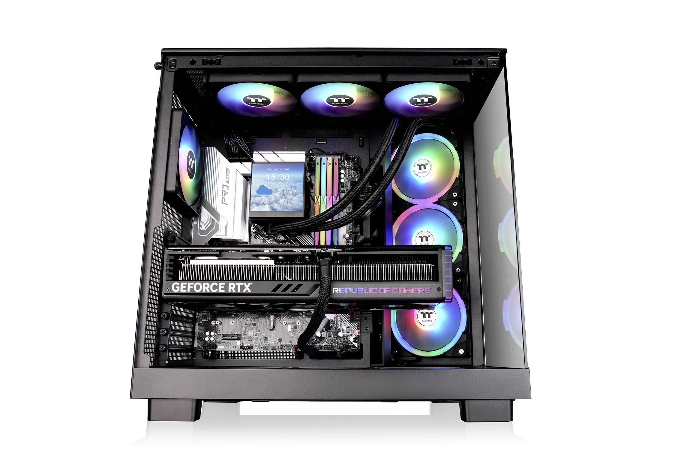 Thermaltake View 380 XL TG ARGB Black Midi-tower PC-behuizing Zwart-17
