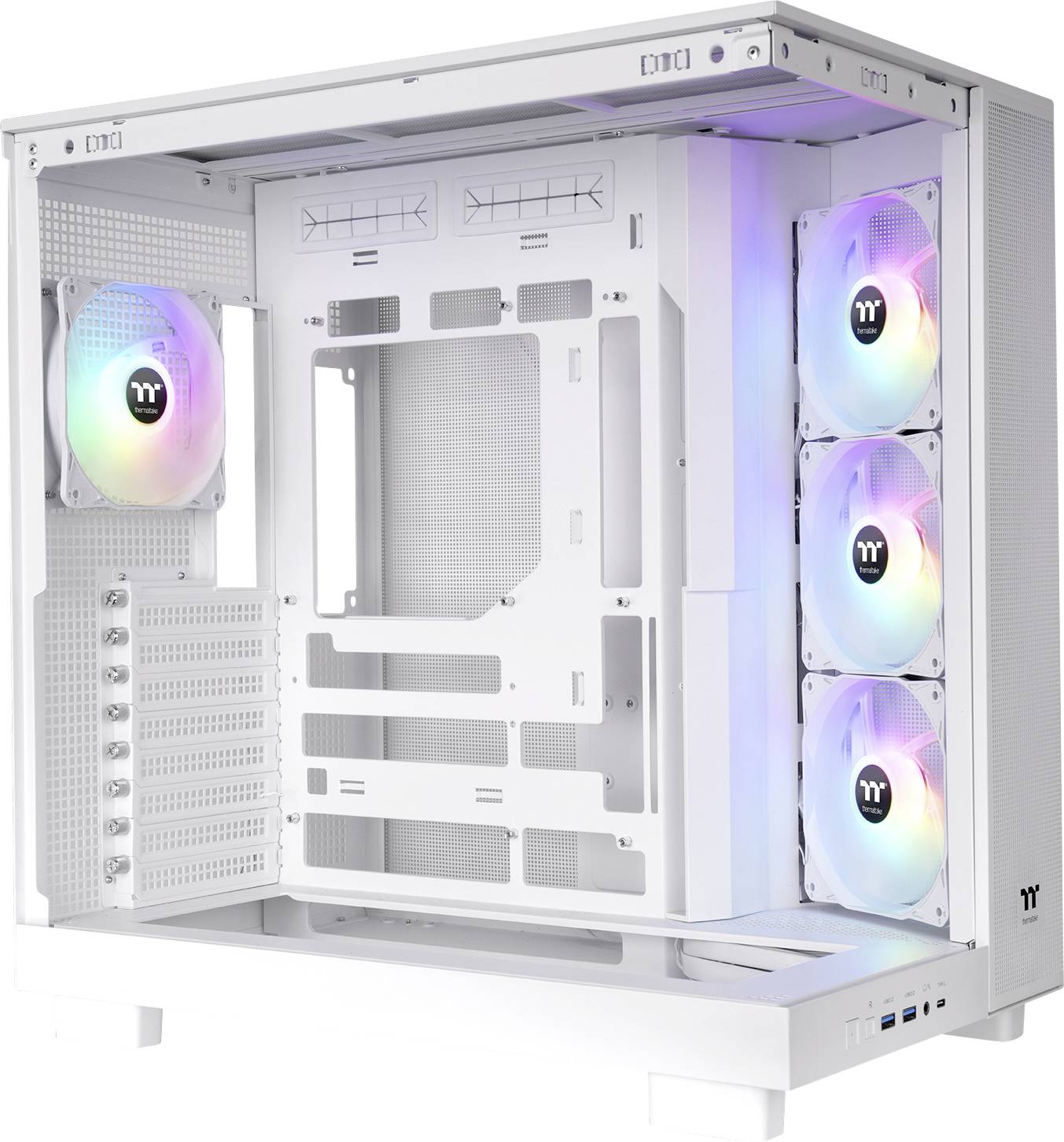 Thermaltake View 380 XL TG ARGB Snow White Midi-tower PC-behuizing Sneeuwwit-0