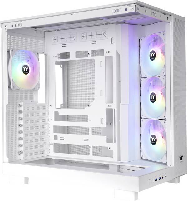 Thermaltake View 380 XL TG ARGB Snow White Midi-tower PC-behuizing  Sneeuwwit