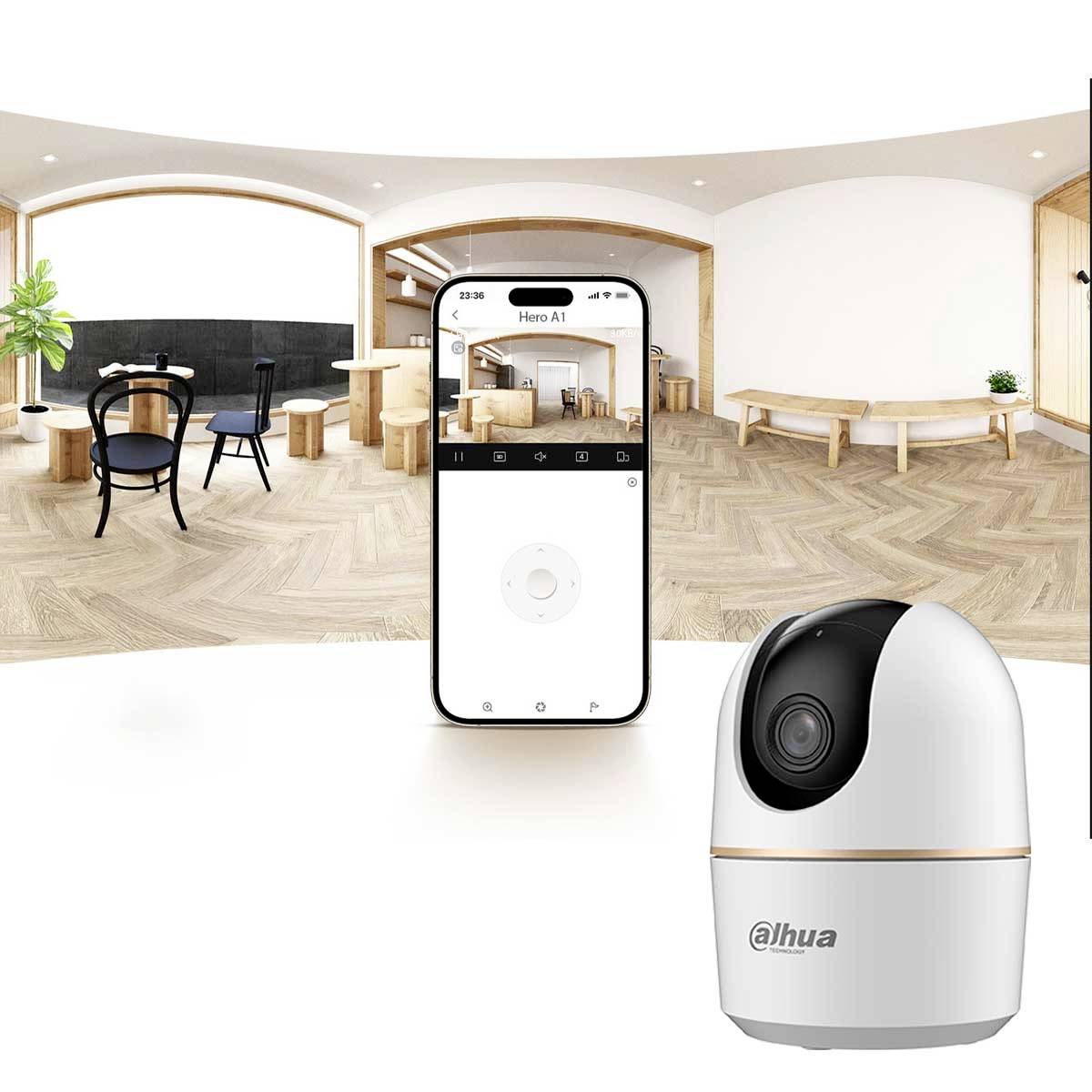 Dahua Technology Hero A1, DH-H3А DH-IPC-H3AP-0360B-TC-EUR IP Bewakingscamera LAN, WiFi 2304 x 1296 Pixel-8