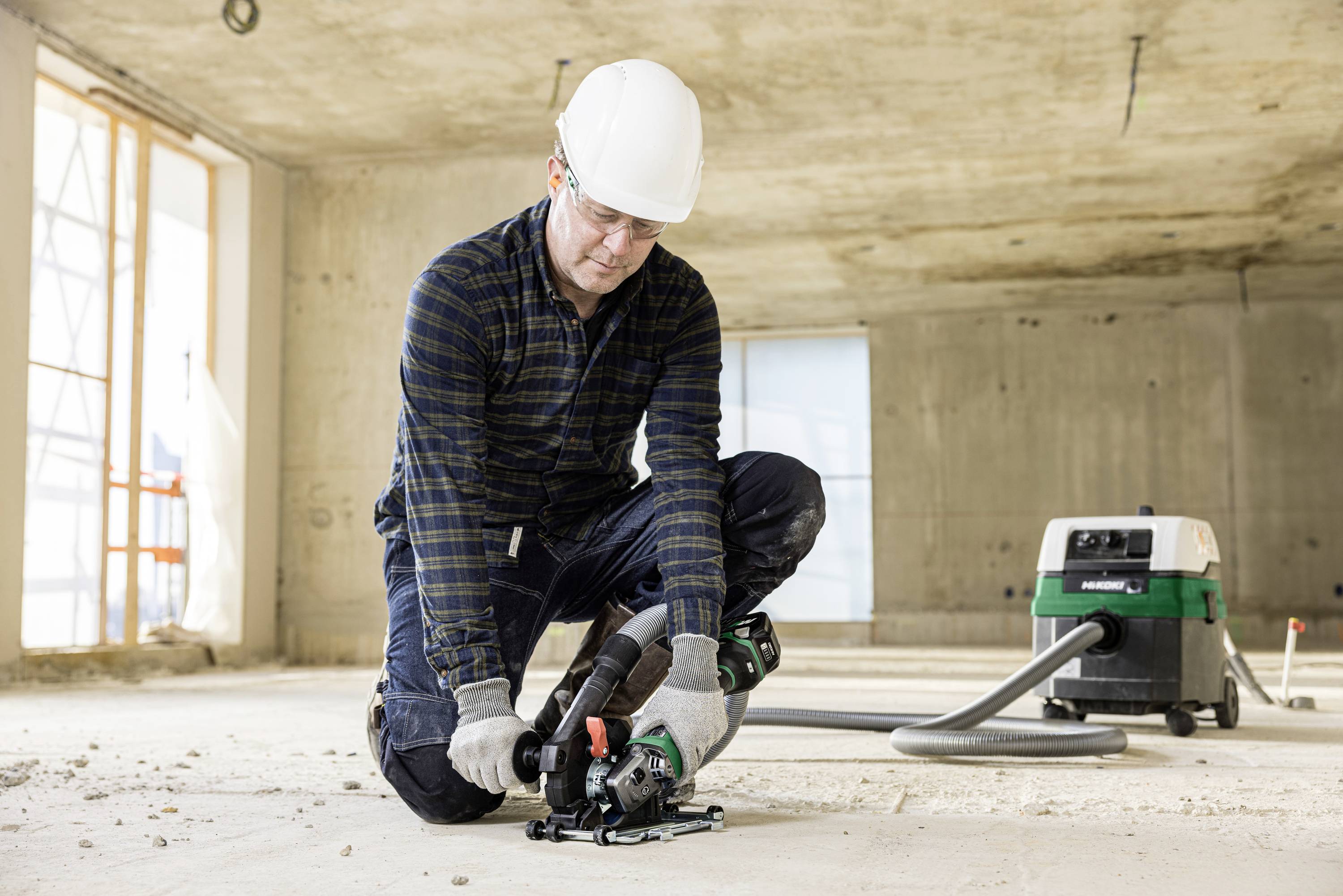 HiKOKI G3613DVEW2Z Haakse accuslijper 125 mm Zonder accu, Incl. koffer 1500 W-5