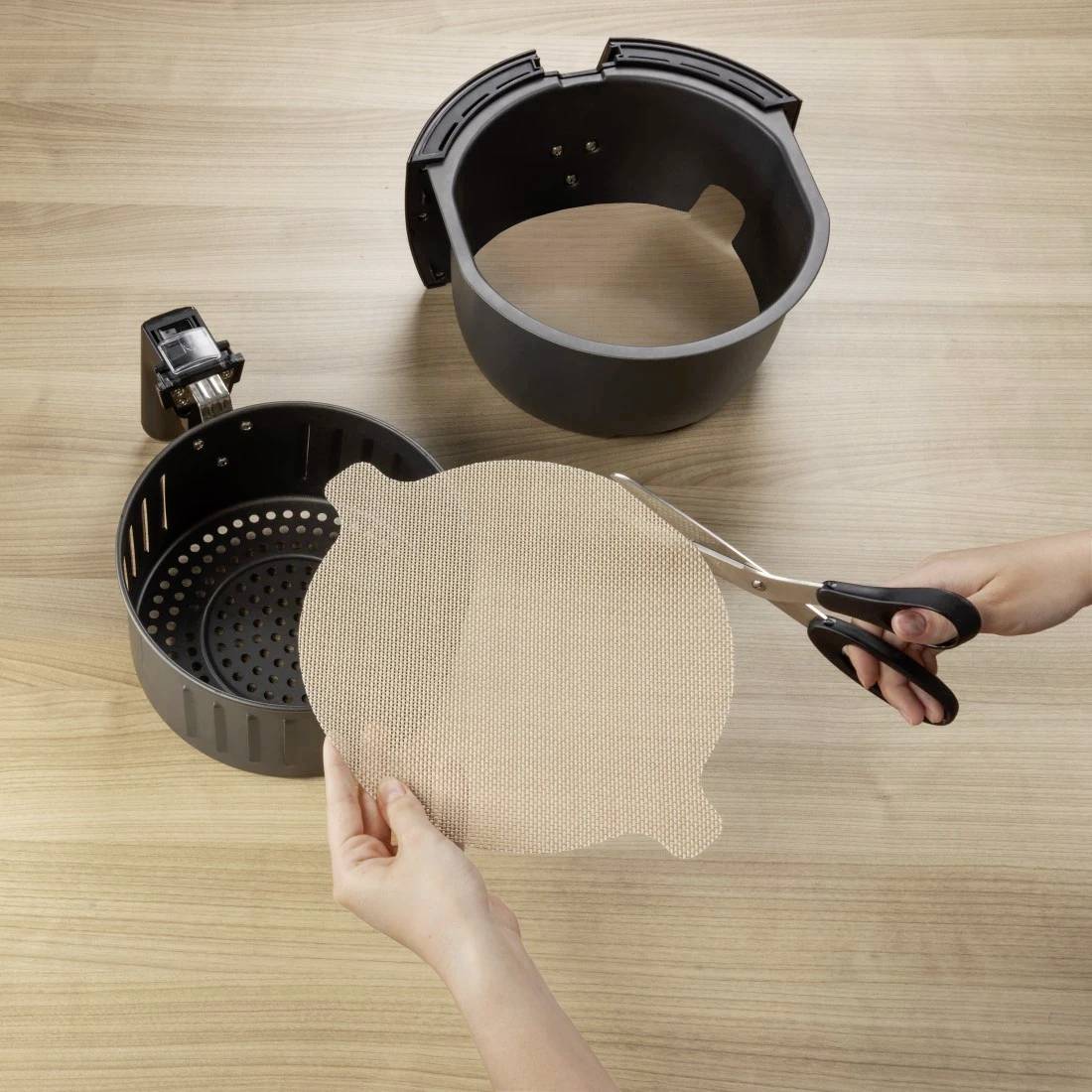 Xavax Schutzeinlage für Heißluftfritteusen, Antihaft-Matten, zuschneidbar Airfryer Beige-1
