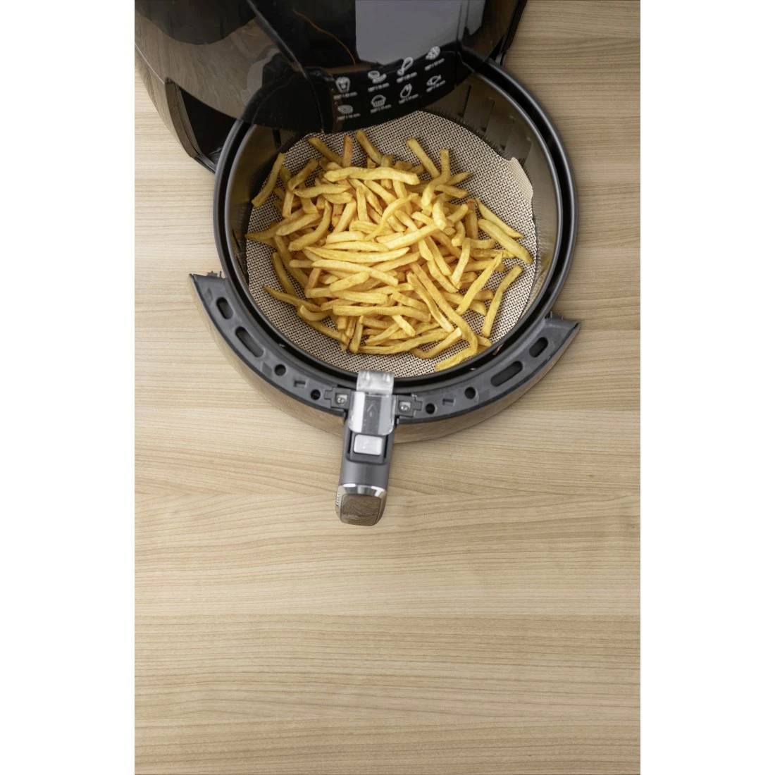 Xavax Schutzeinlage für Heißluftfritteusen, Antihaft-Matten, zuschneidbar Airfryer Beige-3