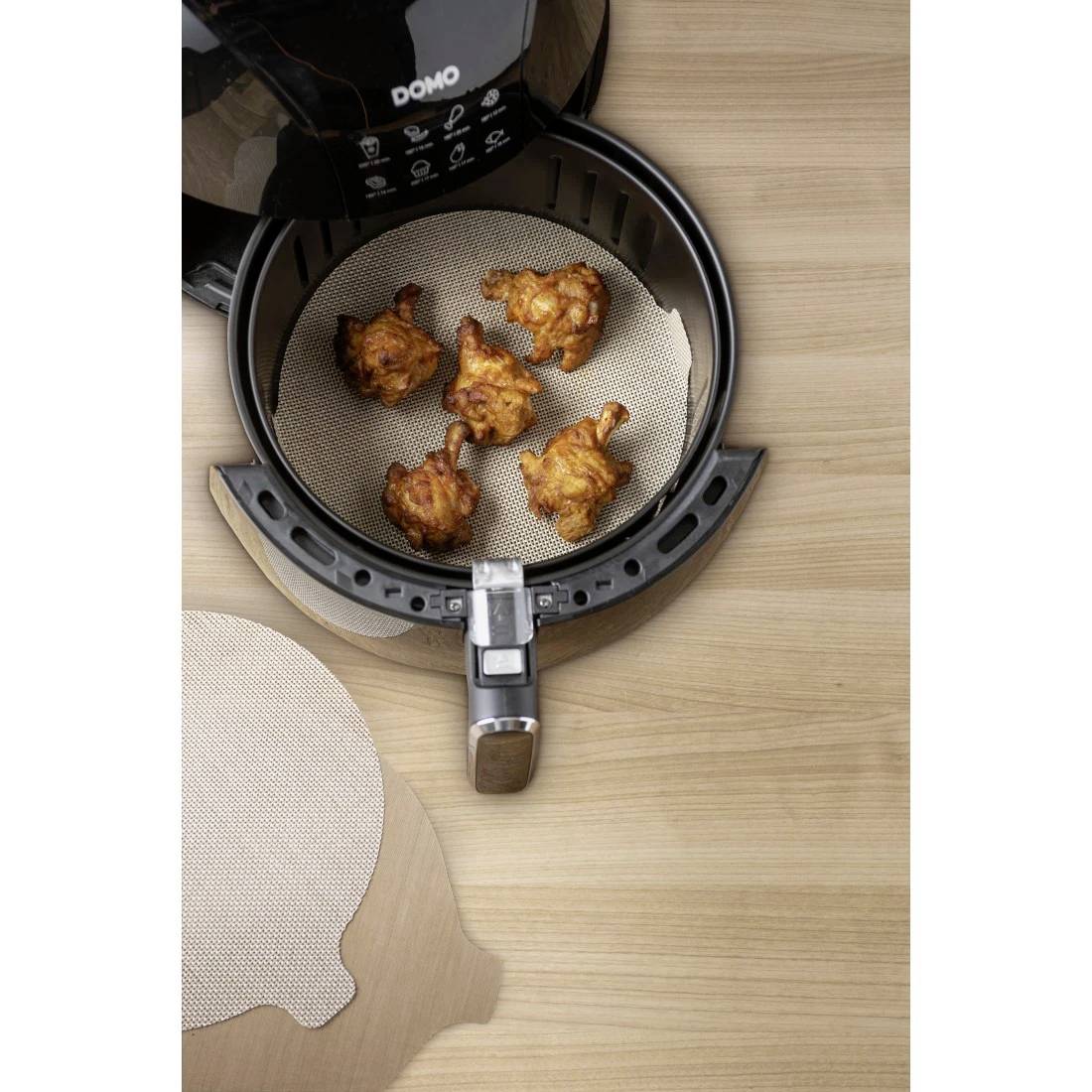 Xavax Schutzeinlage für Heißluftfritteusen, Antihaft-Matten, zuschneidbar Airfryer Beige-7