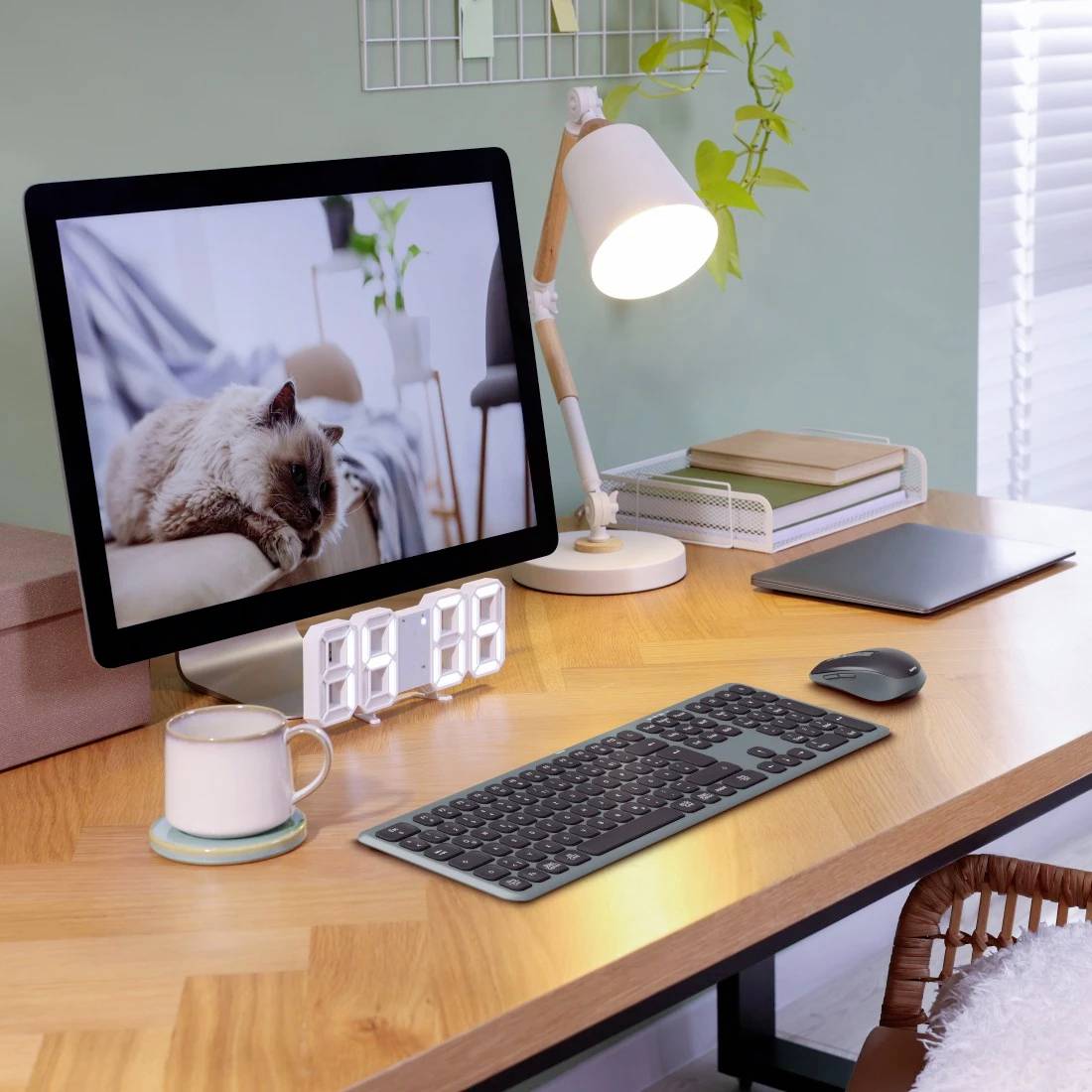 Hama Multi-Device-Tastatur-Maus-Set "WKM-550", kabellos, Funk/BT, SW, QWERTZ DE Set met toetsenbord en muis Draadloos QW-10