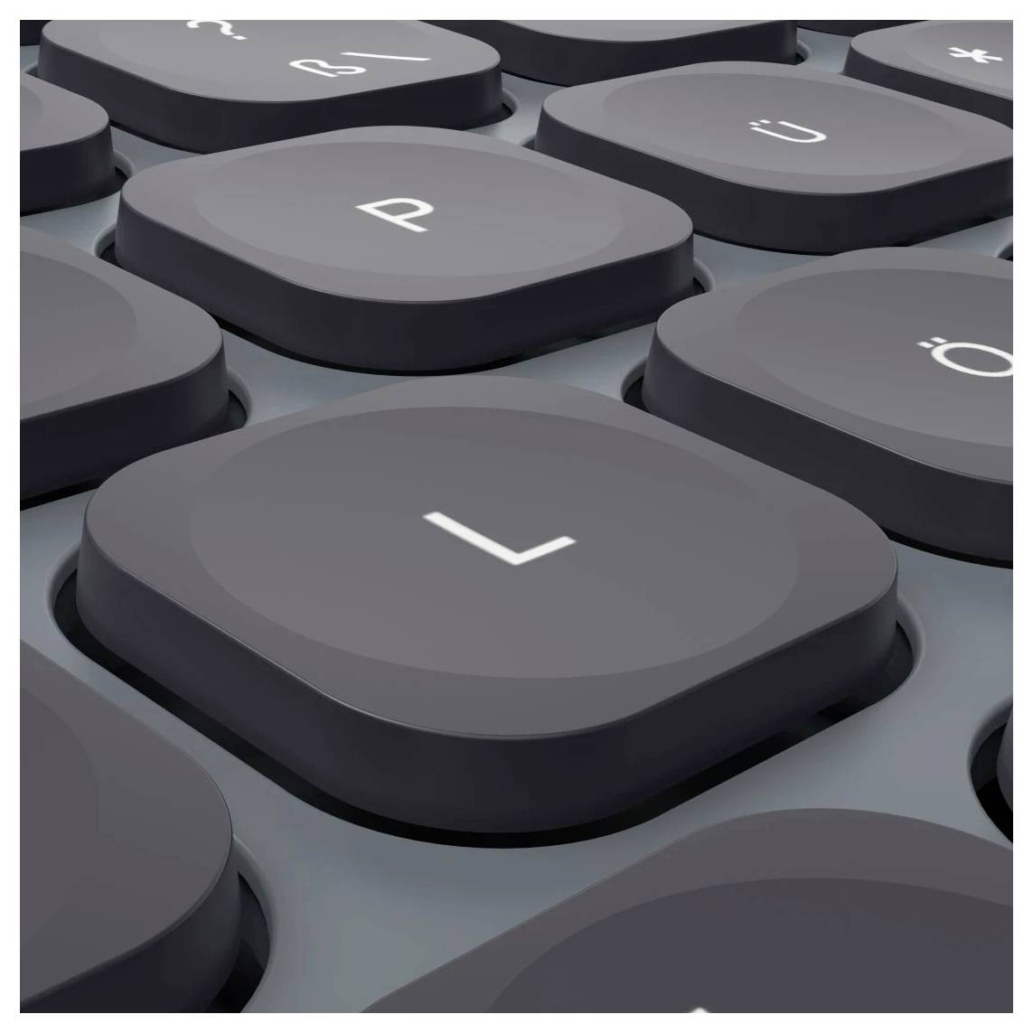 Hama Multi-Device-Tastatur-Maus-Set "WKM-550", kabellos, Funk/BT, SW, QWERTZ DE Set met toetsenbord en muis Draadloos QW-7