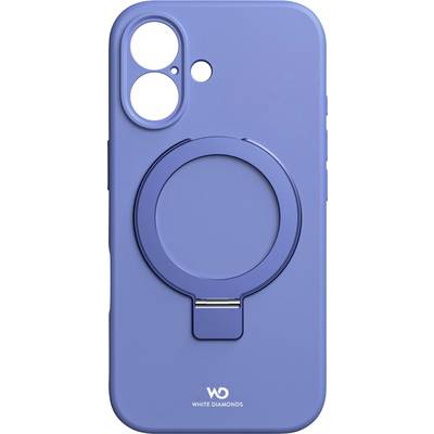 White Diamonds Mag Urban Stand Backcover Apple iPhone 16 Blauw Met standfunctie-0