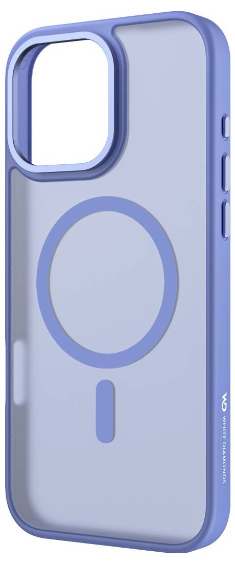 White Diamonds Hybrid Backcover Apple iPhone 16 Pro Max Blauw MagSafe compatible-1