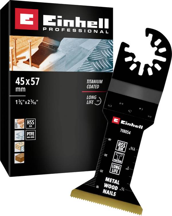 Einhell 708054 Tauchsägeblatt BIM-TI, 45mm Invalzaagblad Bimetaal  45 mm  1 stuk(s)