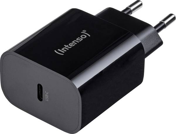 Intenso W20C black USB-C-adapter 20 W USB-C  Zwart
