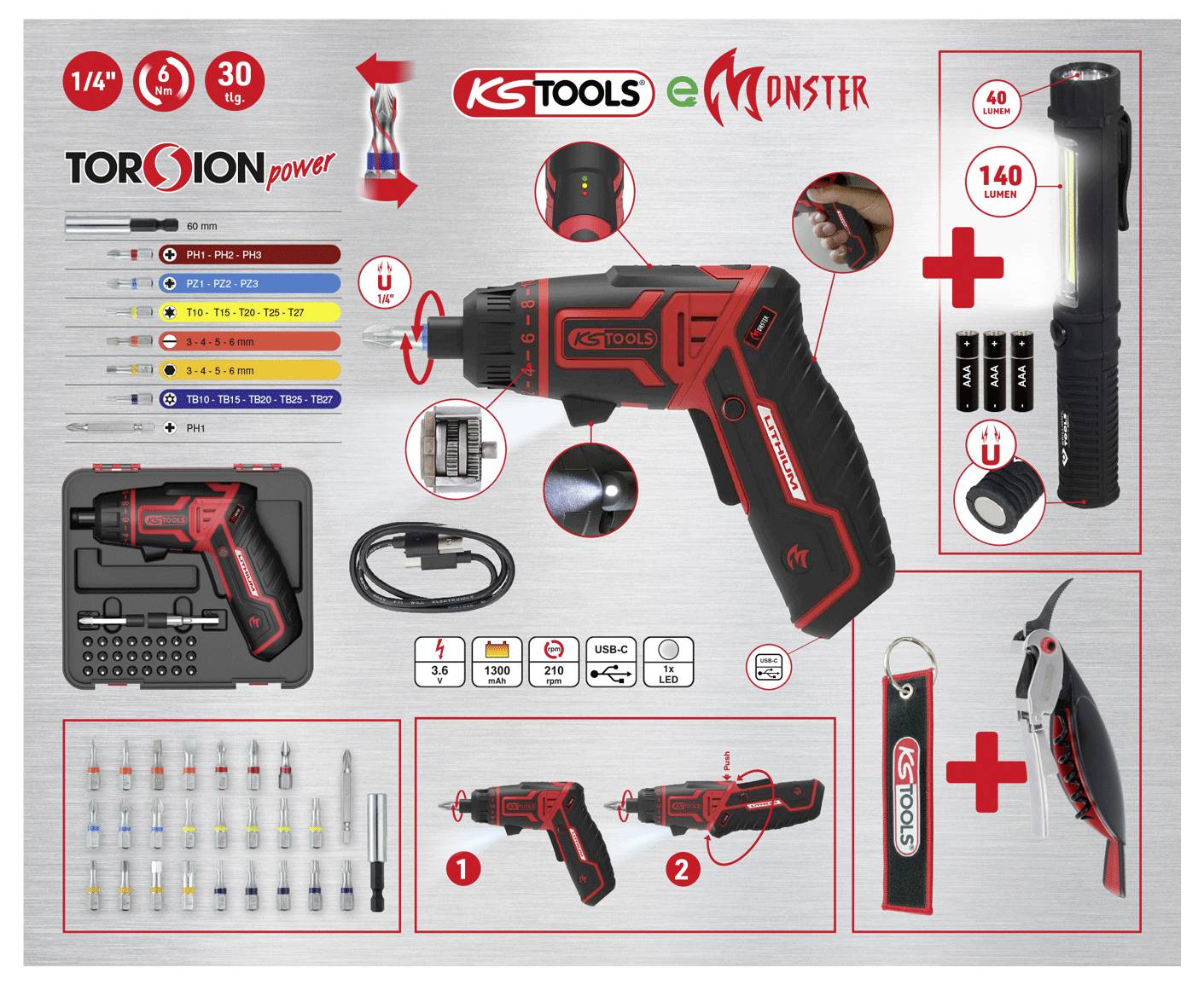 KS TOOLS eMONSTER Werkzeug Adventskalender (515.6599)-1