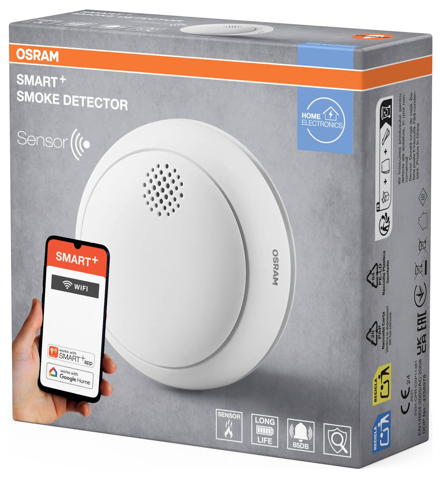 OSRAM HOMELIGHTING Smart+ Draadloze rookmelder-2