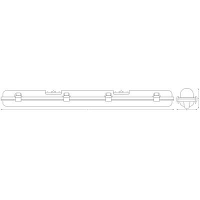 OSRAM HOMELIGHTING Submarine Sensor 60cm 8W 4000K LED-kuiplamp met bewegingsmelder voor vochtige ruimte LED LED vast ing-3