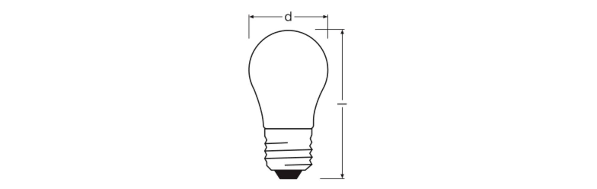 OSRAM HOMELIGHTING 4099854443978 LED-lamp Energielabel D (A - G) E27 3.4 W Warmwit (Ø x h) 45.00 mm x 45.00 mm 1 stuk(s) – Foto 2 van 3