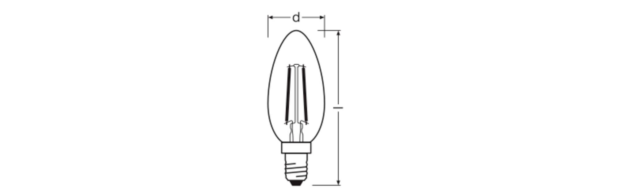 OSRAM HOMELIGHTING 4099854445040 LED-lamp Energielabel D (A - G) E14 1.8 W Warmwit (Ø x h) 35.00 mm x 35.00 mm 1 stuk(s) – Foto 2 van 3