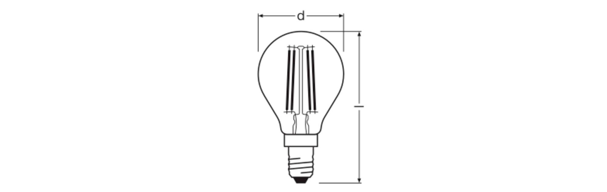 OSRAM HOMELIGHTING 4099854444661 LED-lamp Energielabel D (A - G) E27 3.4 W Koudwit (Ø x h) 45.00 mm x 45.00 mm 1 stuk(s)-3
