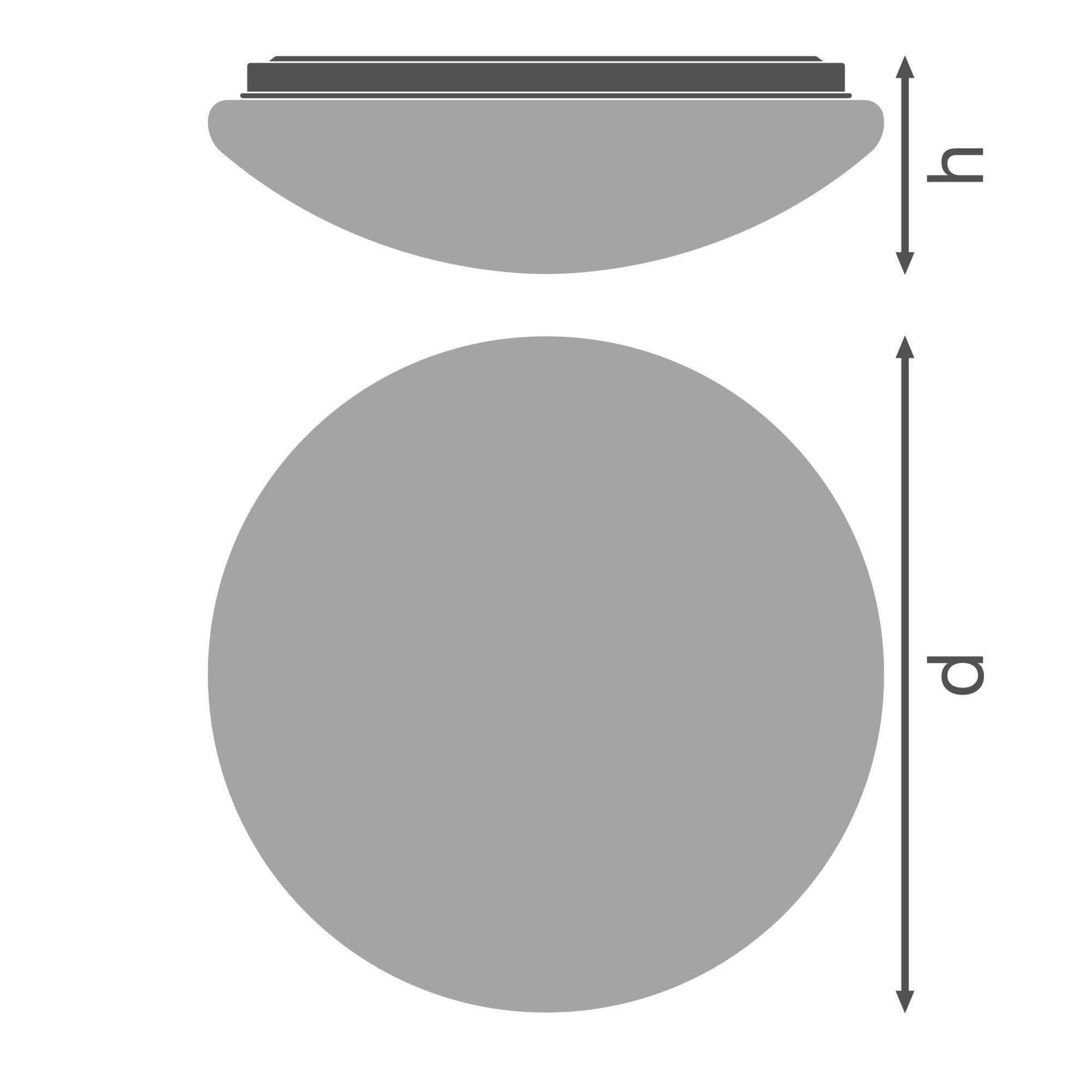 OSRAM HOMELIGHTING Ceiling Essential 250mm E27 4099854444609 LED-buitenlamp (wand) LED E27 Wit-3