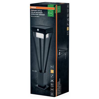 OSRAM HOMELIGHTING ENDURA Style Solar Bouquet 50cm Post Sensor 6W Black 4099854455650 LED-buitenlamp (wand) LED LED vast-1
