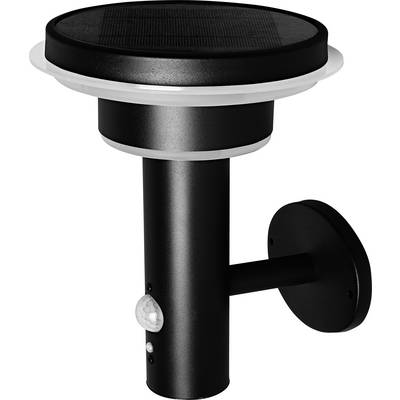 OSRAM HOMELIGHTING ENDURA Style Solar Wall Sensor Double Circle 6W Black 4099854455506 LED-buitenlamp (wand) LED 6 W Zwa-0