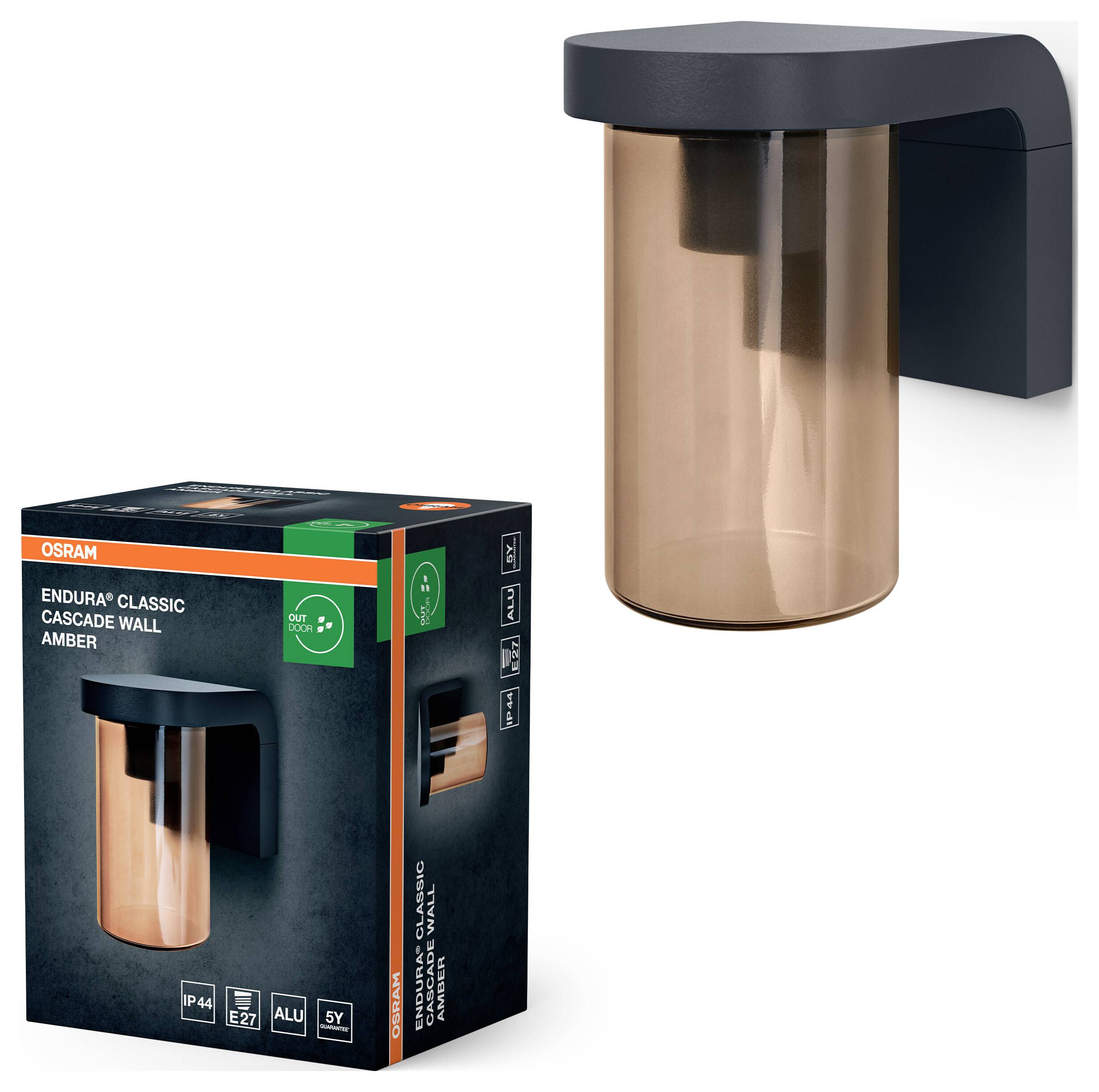 OSRAM HOMELIGHTING ENDURA Classic Cascade Wall E27 Amber 4099854461224 LED-buitenlamp (wand) LED E27 Amber-1