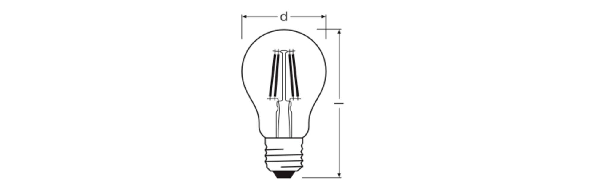 OSRAM HOMELIGHTING 4099854464959 LED-lamp Energielabel D (A - G) E27 Ballon 3.4 W Warmwit (Ø x h) 60.00 mm x 60.00 mm Di-1
