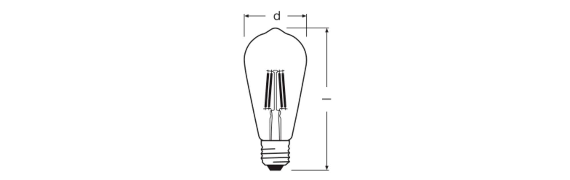 OSRAM HOMELIGHTING 4099854467899 LED-lamp Energielabel D (A - G) E27 Ballon 3.4 W Warmwit (Ø x h) 64.00 mm x 64.00 mm Niet dimbaar 1 stuk(s) – Foto 2 van 2