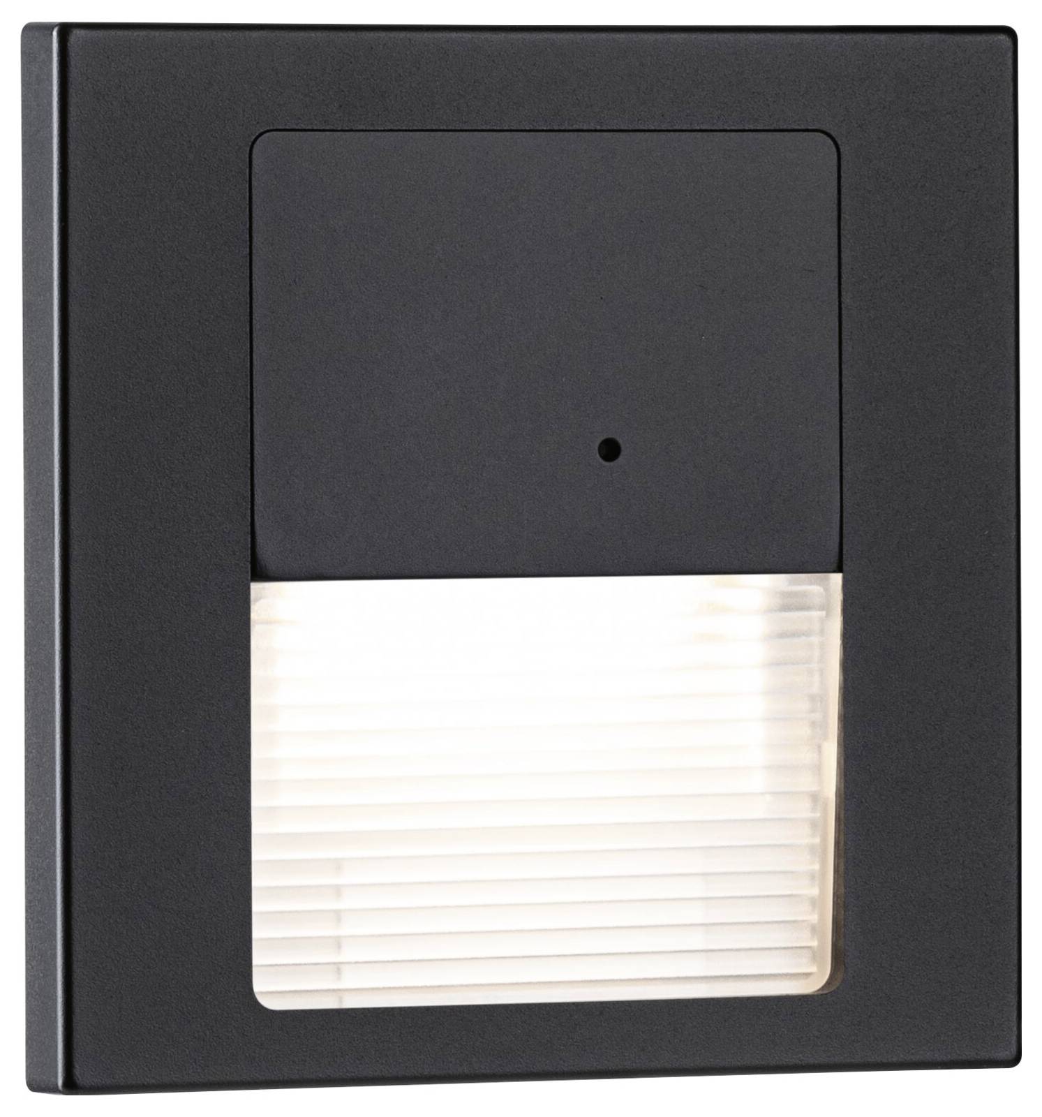 Paulmann 80004 Tsaro eckig 80x36mm 1W 80lm 230V 2700K Wandinbouwarmatuur LED 1 W Zwart (mat)-3