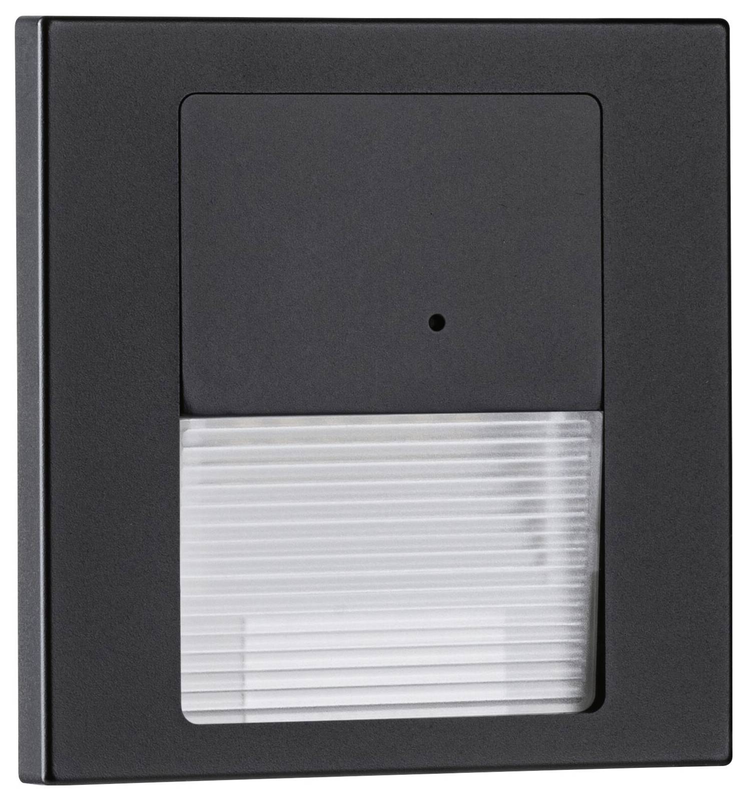 Paulmann 80004 Tsaro eckig 80x36mm 1W 80lm 230V 2700K Wandinbouwarmatuur LED 1 W Zwart (mat)-4