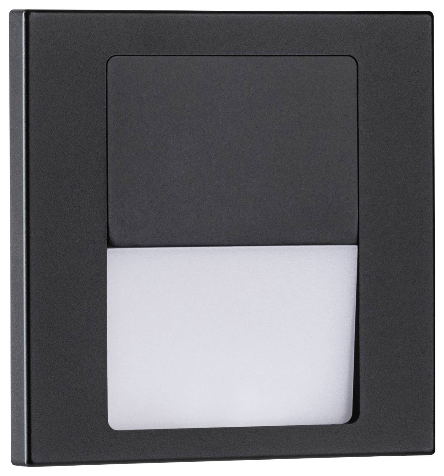 Paulmann 80001 Tsaro eckig 80x36mm Wandinbouwarmatuur LED 1 W Zwart (mat)-2