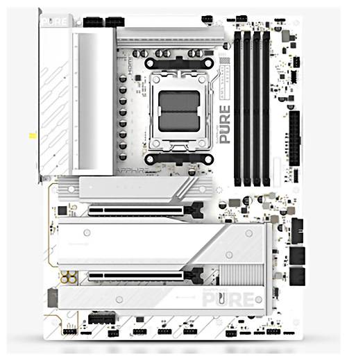 Sapphire PURE X870A Moederbord Socket AMD AM5 Vormfactor ATX Moederbord chipset AMD® X870-0