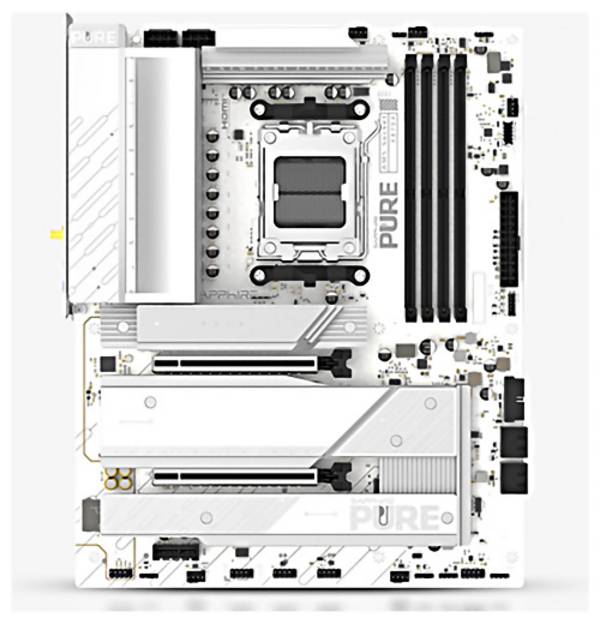 Sapphire PURE X870A Moederbord Socket AMD AM5 Vormfactor ATX Moederbord chipset AMD® X870