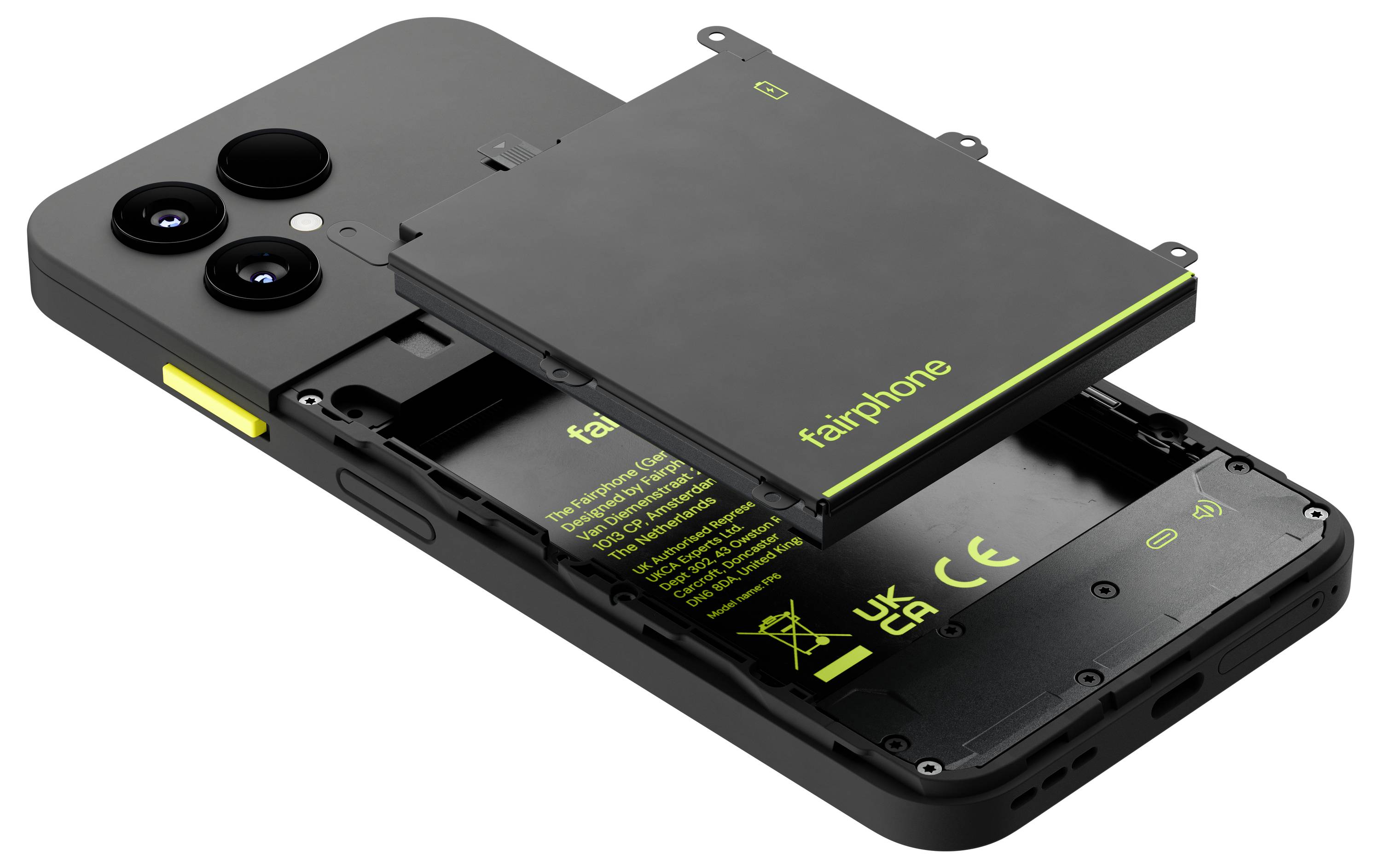 Fairphone Fairphone 6 256 GB Zwart Energielabel A (A - G) 16 cm (6.31 inch) Smartphone-2