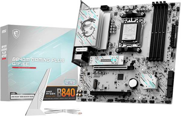 MSI 7E77-003R Moederbord Socket AMD AM5 Vormfactor Micro-ATX Moederbord chipset AMD® B840