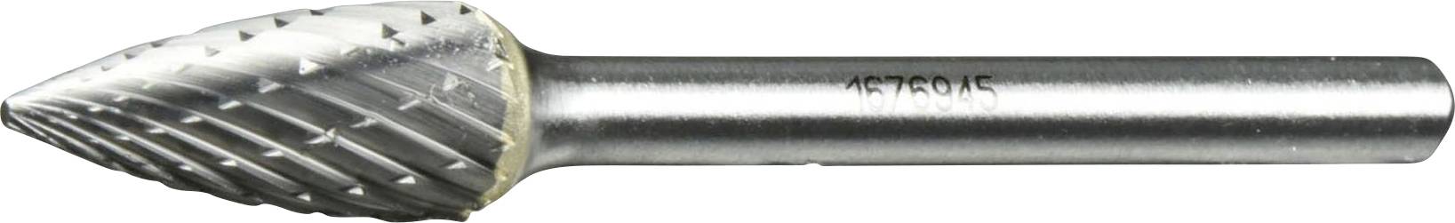 LUKAS-ERZETT A10040613322 Frees Hardmetaal Spitsboog Lengte 30 mm Afmeting, Ø 6 mm Werklengte 13 mm Schachtdiameter 3 mm