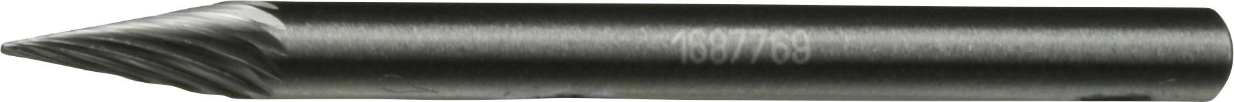 LUKAS-ERZETT A10050307303 Frees Hardmetaal Spitse kegel Lengte 30 mm Afmeting, Ø 3 mm Schachtdiameter 3 mm