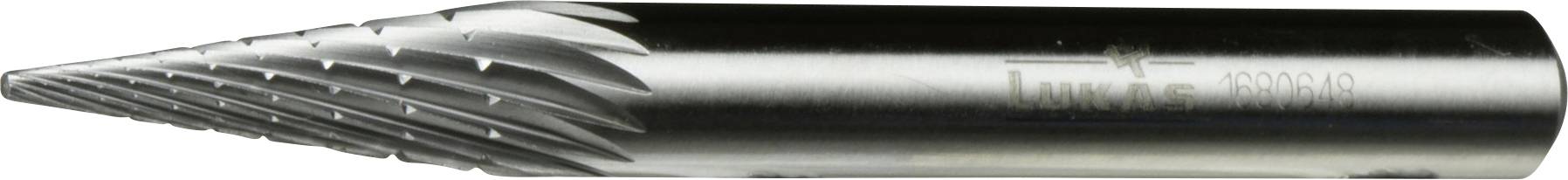 LUKAS-ERZETT A12020618603 Frees HSS Spitse kegel Lengte 40 mm Afmeting, Ø 6 mm Werklengte 18 mm Schachtdiameter 6 mm