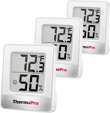 ThermoPro TP49W-3 TP49W-3 Thermo- en hygrometer Wit