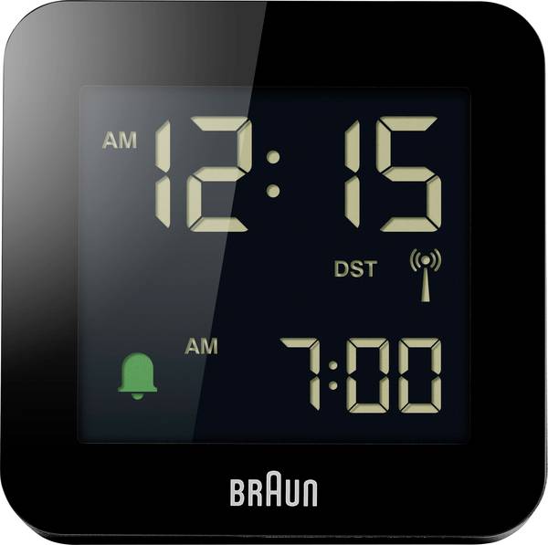 Braun BC09B-DCF Wekker  Zwart Alarmtijden 1  2-delig