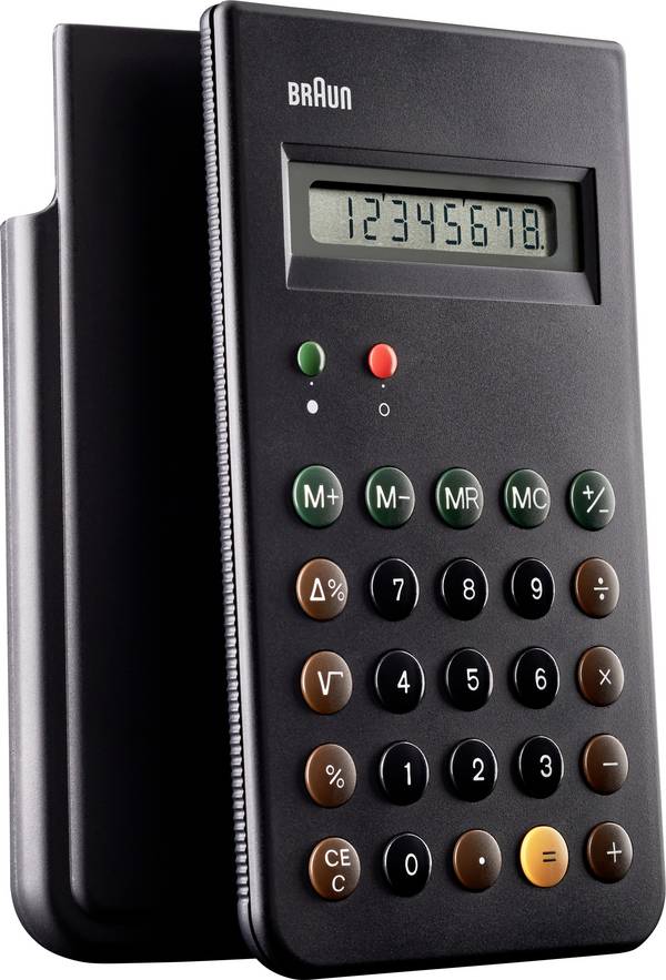 Braun 66030 Zakrekenmachine  Zwart Aantal displayposities: 8 werkt op batterijen (l x b x h) 137 mm x 7.5 cm x 13.5 cm